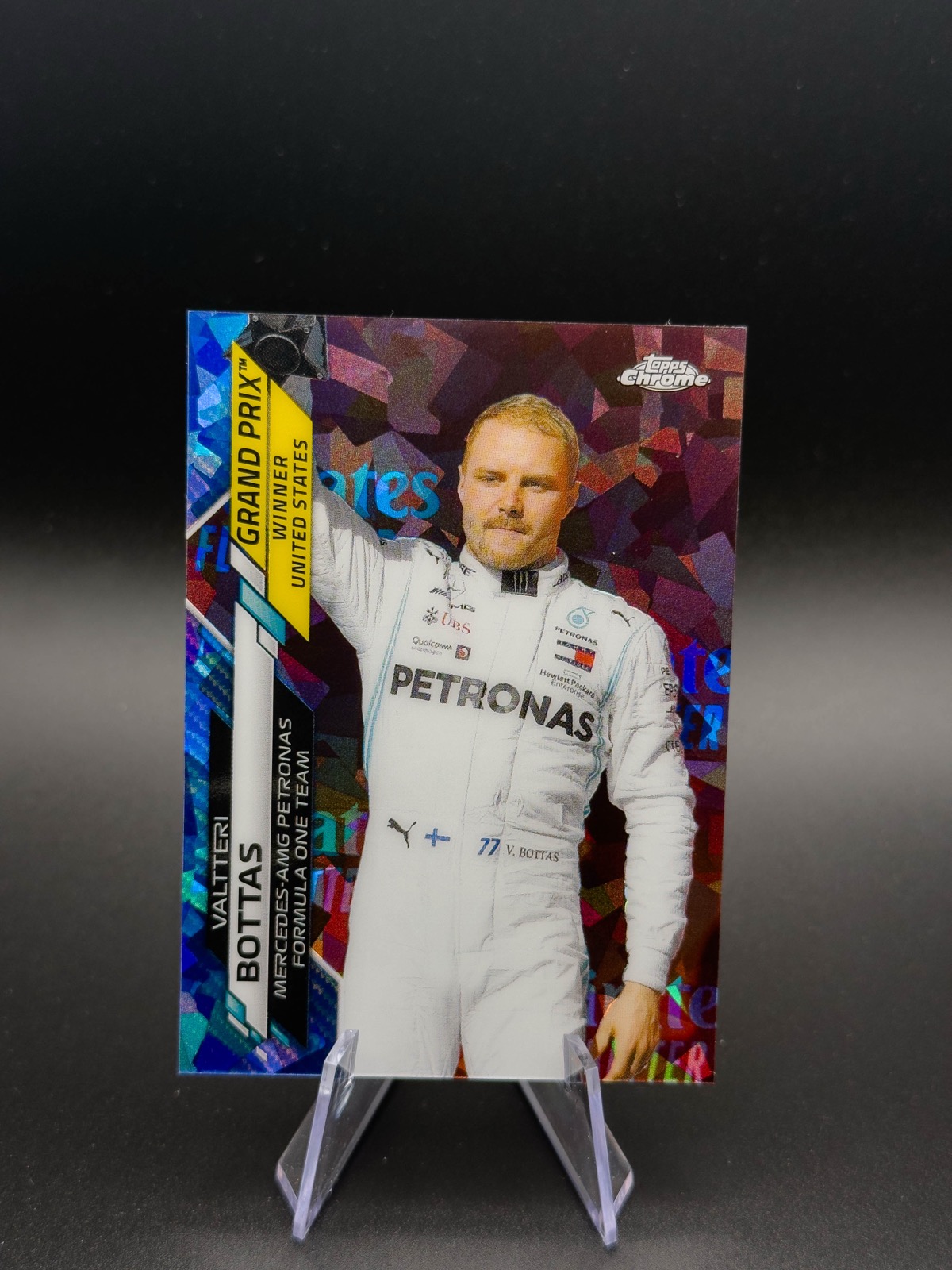 2020 Topps Chrome Sapphire F1 Valtteri Bottas #151 GP Winner (US), Sapphire