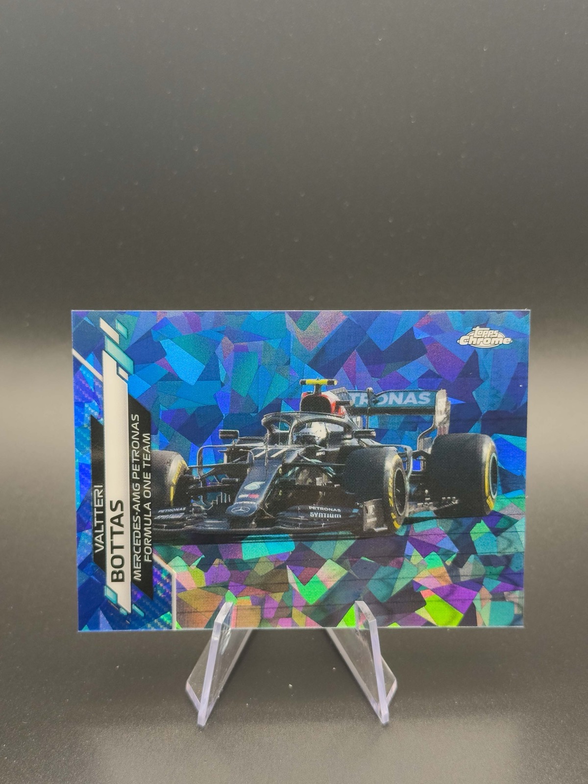 2020 Topps Chrome Sapphire F1 Valtteri Bottas #22 Base Sapphire (car image)