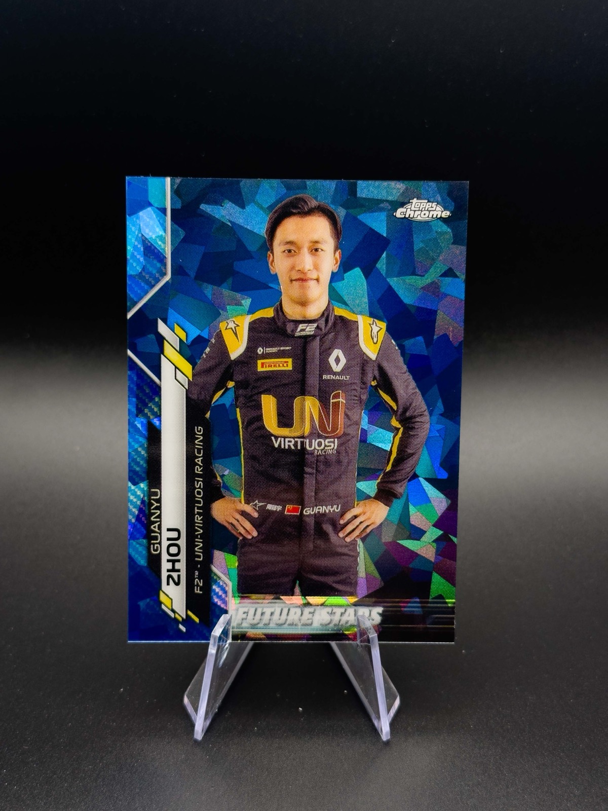2020 Topps Chrome Sapphire F1 Guanyu Zhou #43 Future Stars, Sapphire