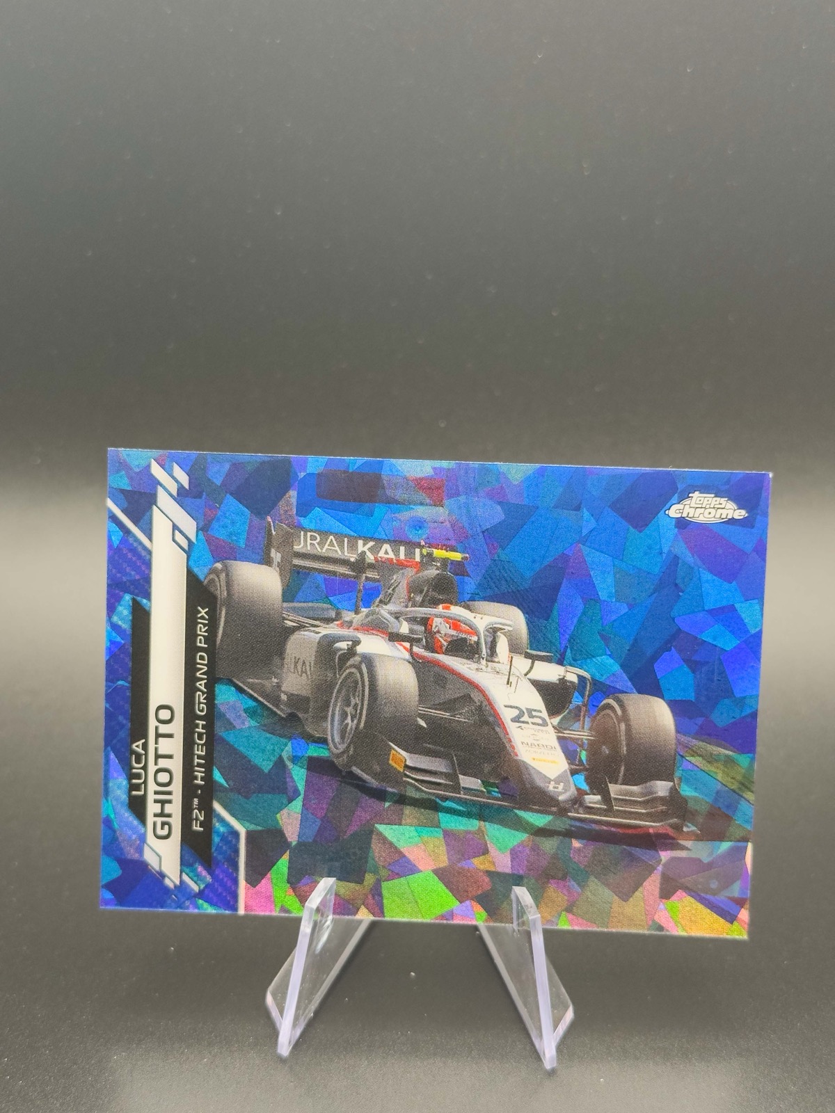 2020 Topps Chrome Sapphire F1 Luca Ghiotto #80 F2 Racers, Sapphire