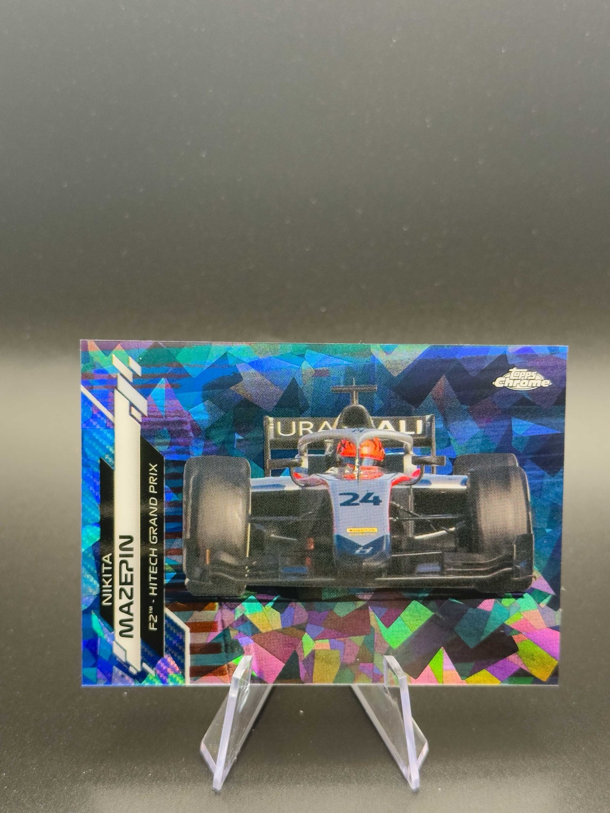 2020 Topps Chrome Sapphire F1 Nikita Mazepin #79 F2 Racers, Sapphire