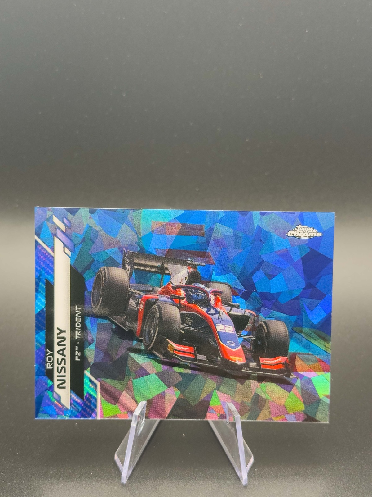 2020 Topps Chrome Sapphire F1 Roy Nissany #77 F2 Racers, Sapphire