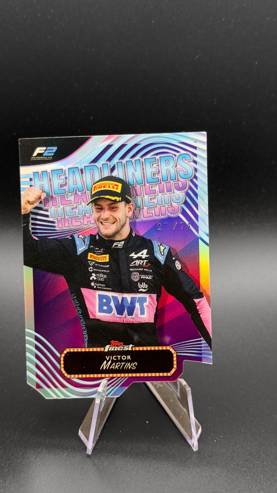 2024 Topps Finest F1 Victor Martins #HL-14 Headliners Die-Cut /74