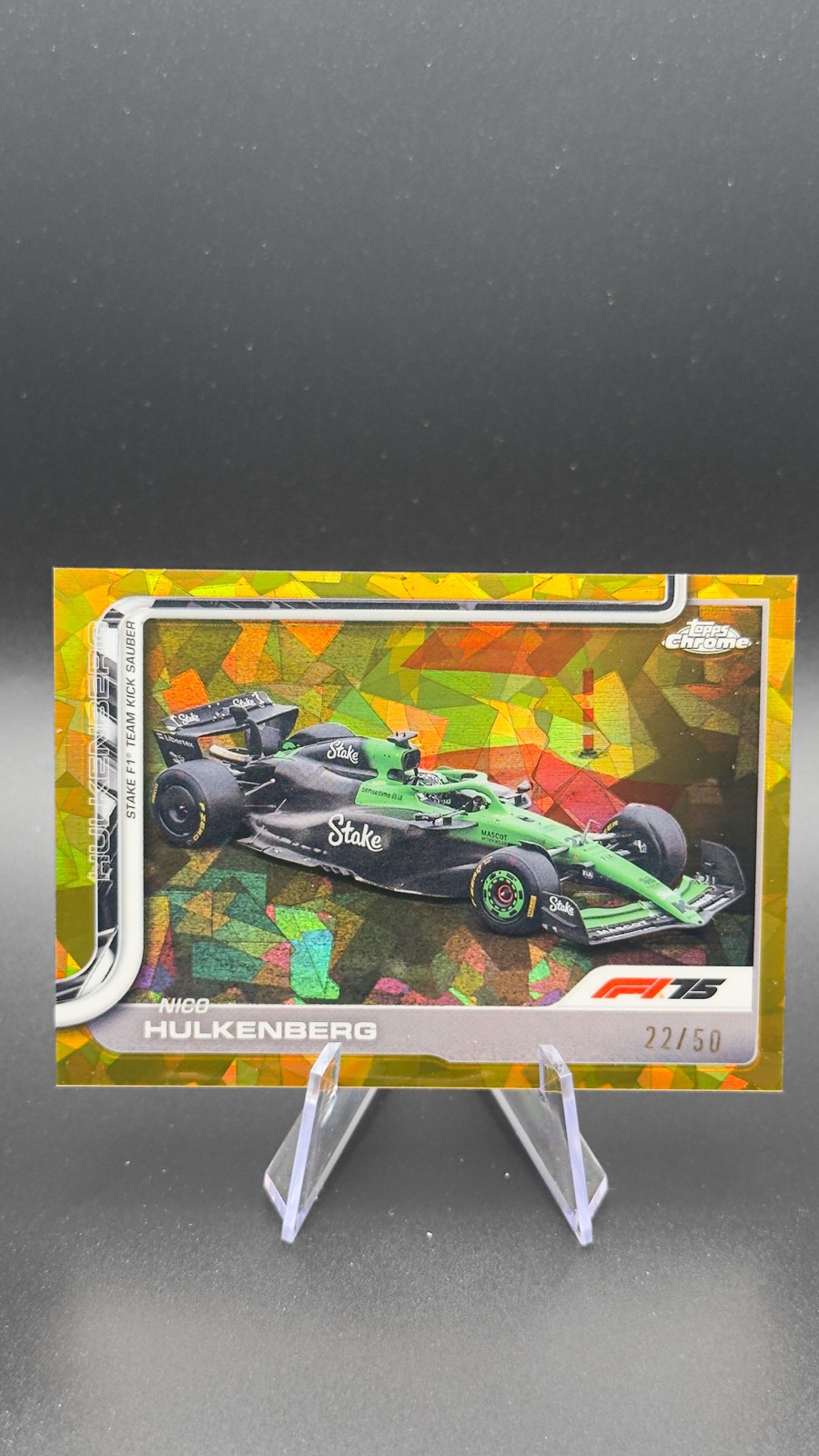 2025 Topps Chrome Sapphire F1 Nico Hulkenberg #91 Gold Sapphire /50
