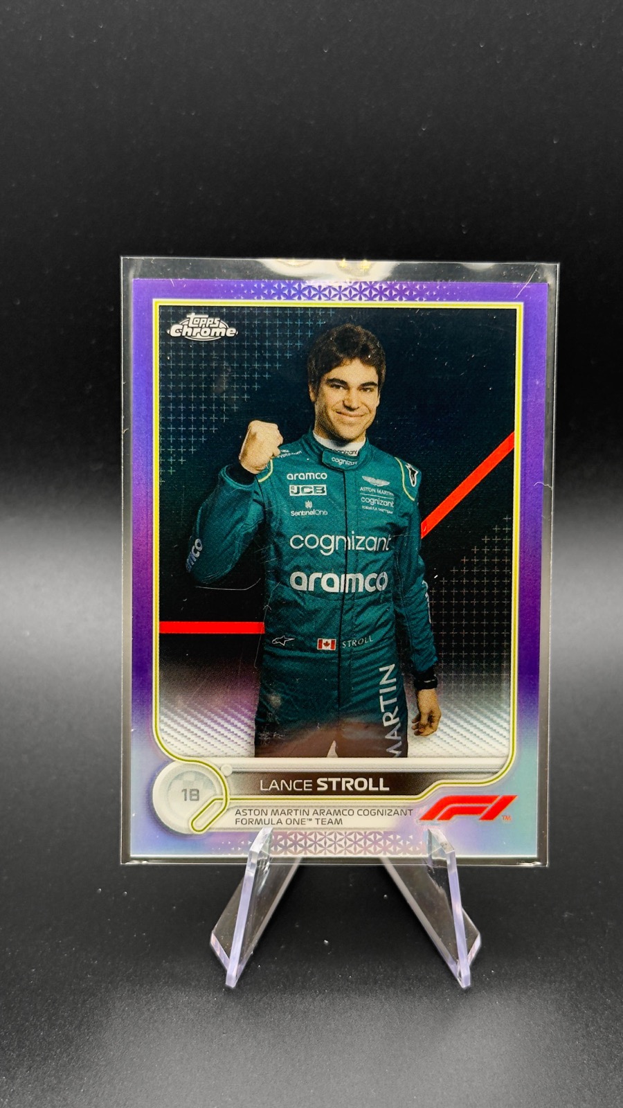 2022 Topps Chrome F1 Lance Stroll #48 Purple Refractor /399