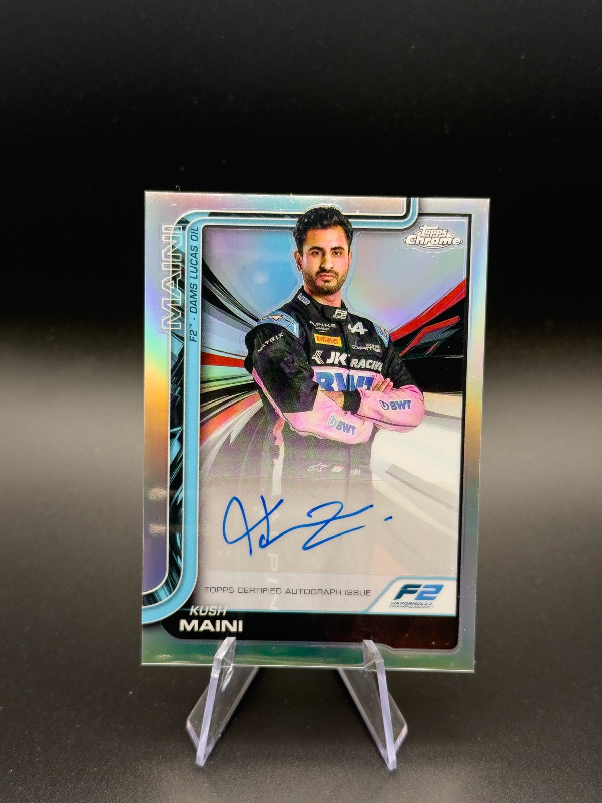 2025 Topps Chrome F1 Kush Maini #CAC-MAI Auto