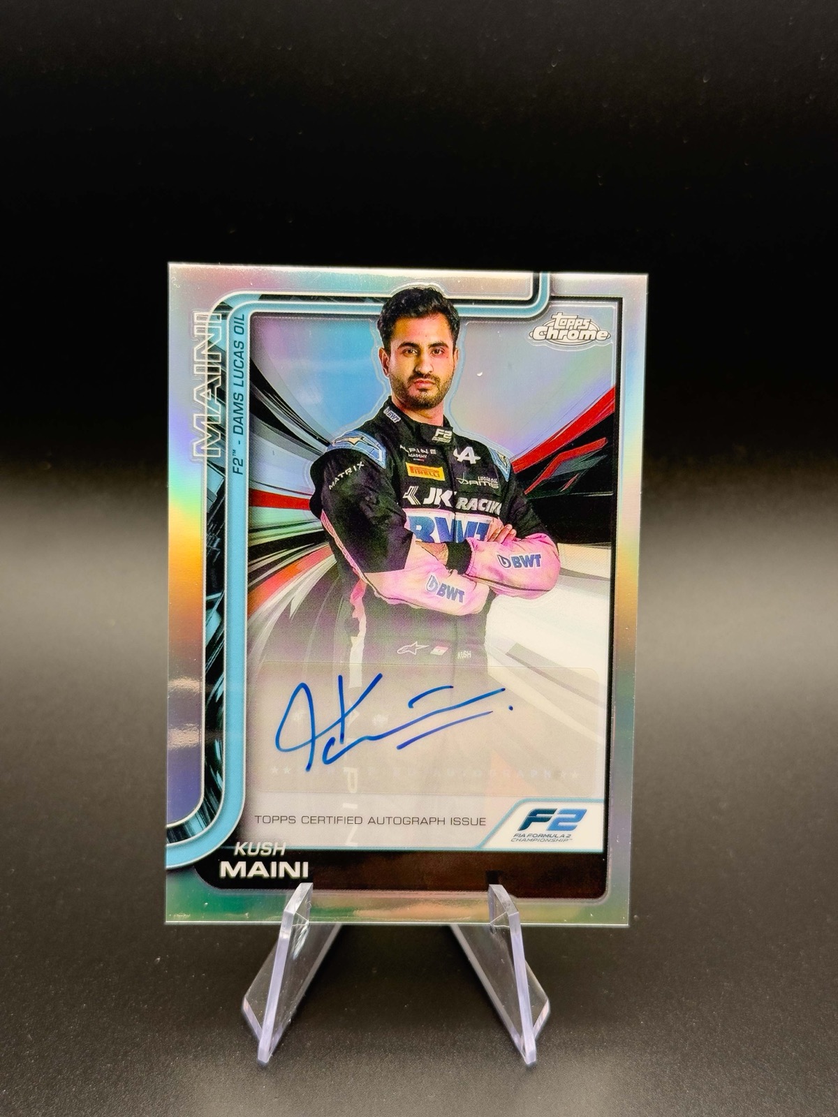 2025 Topps Chrome F1 Kush Maini #CAC-MAI Auto