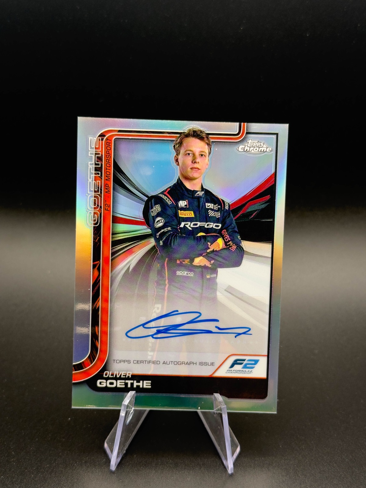 2025 Topps Chrome F1 Oliver Goethe #CAC-GOE Auto