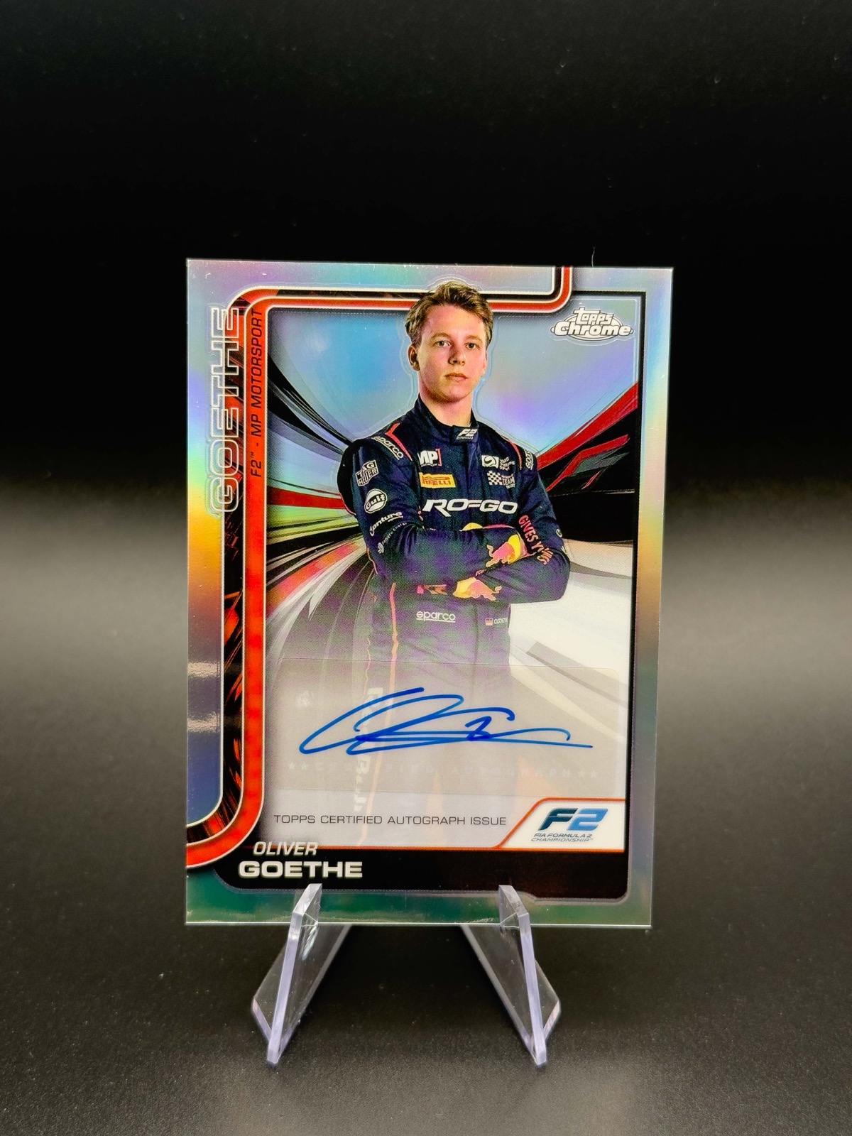 2025 Topps Chrome F1 Oliver Goethe #CAC-GOE Auto