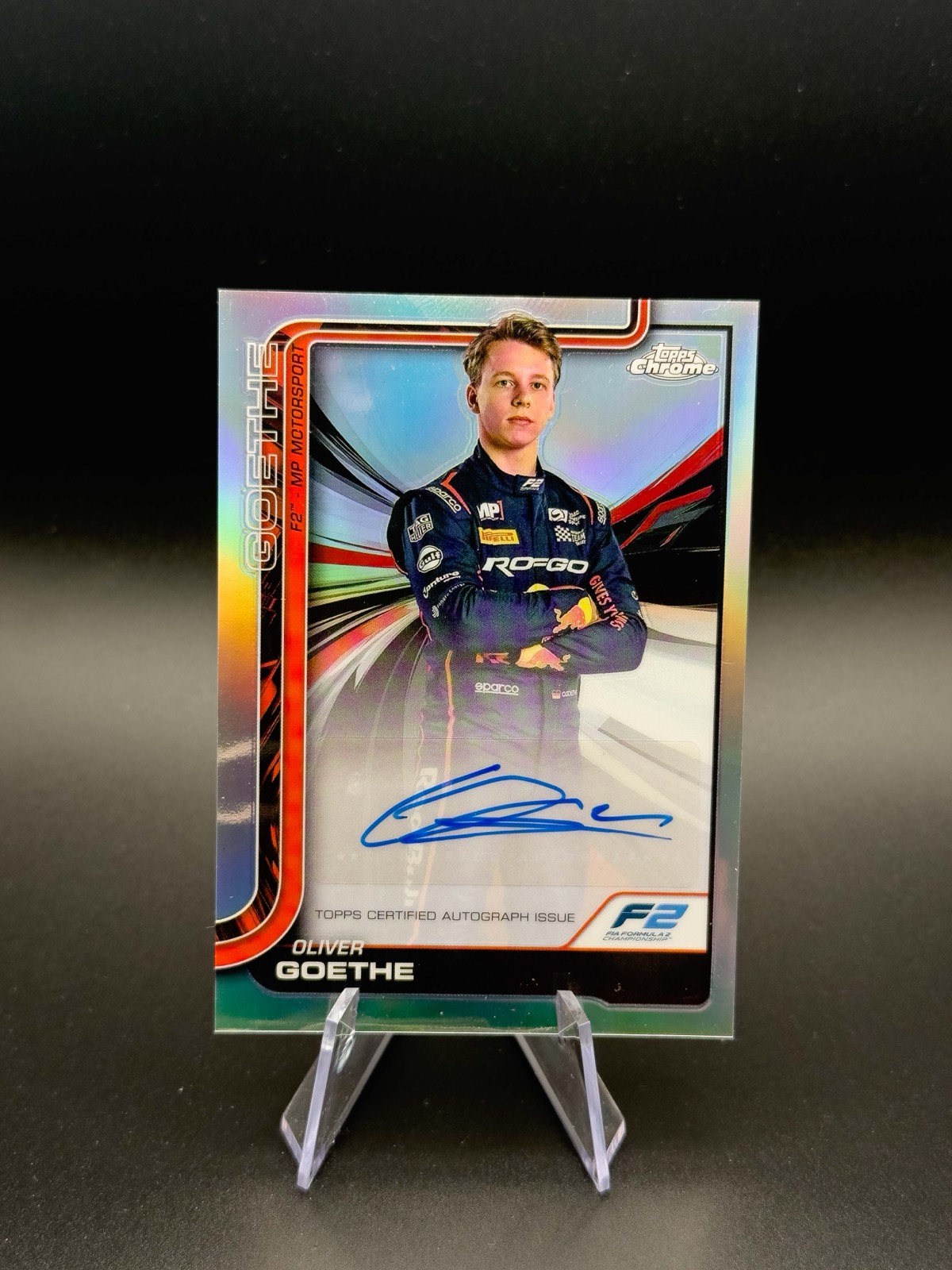 2025 Topps Chrome F1 Oliver Goethe #CAC-GOE Auto